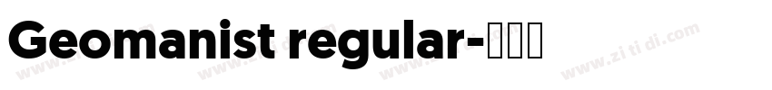 Geomanist regular字体转换
